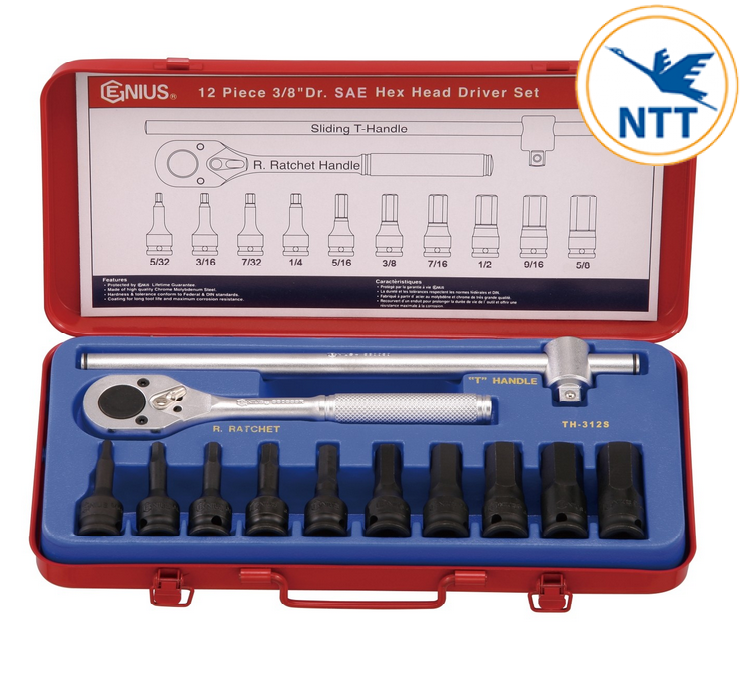 TH-312S-BỘ-KHẨU-ĐẦU-VÍT-LỤC-GIÁC-HỆ-INCH-VÀ-TAY-VẶN-12-CHIẾC-GENIUS_45166772