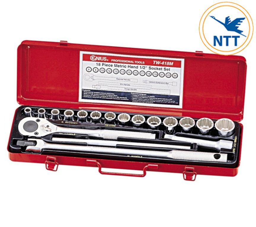 TW-418M-BỘ-KHẨU-TAY-VẶN-1-PHẦN-2-18-CHIẾC-HỆ-MÉT-12-CẠNH-HÃNG-GENIUS_b7687793