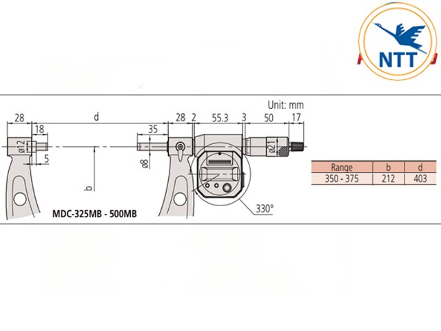 Ban-ve-Panme-me-dien-tu-khoang-do-lon-Mitutoyo-293-584-(350-375mm)