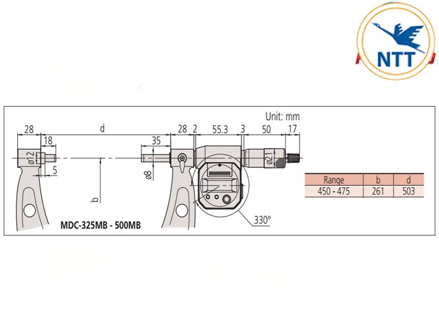 Ban-ve-Panme-me-dien-tu-khoang-do-lon-Mitutoyo-293-588-(450-475mm)